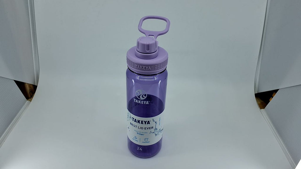24 oz Takeya Tritan Sport Water Bottle w/ Spout Lid, Leak-Proof, Purple