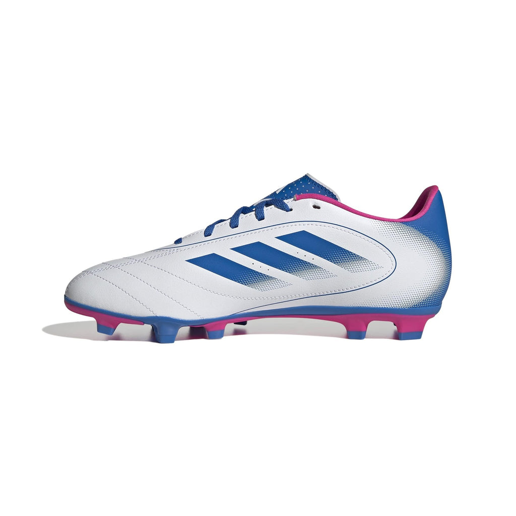 Adidas Goletto IX Soccer Shoes, Synthetic, White/Bright Royal, 6.5