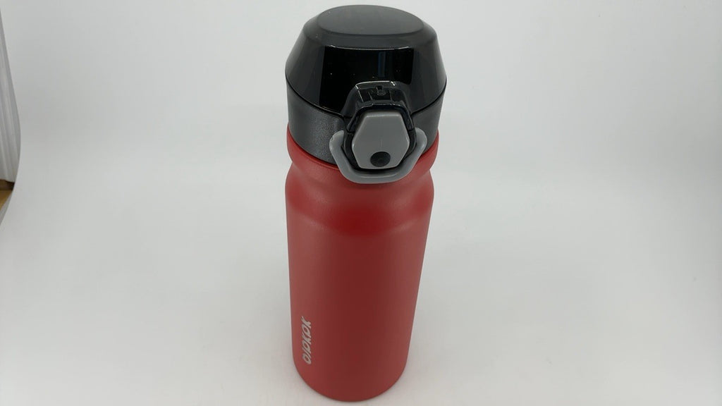 18oz BPA Free Water Bottle, Insulated Stainless Steel, Red, w/ Locking Lid