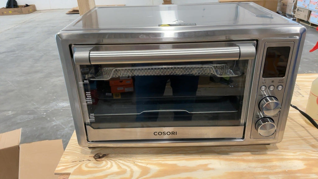COSORI 12-in-1 Air Fryer Toaster Oven Combo 32QT Silver Stainless Steel