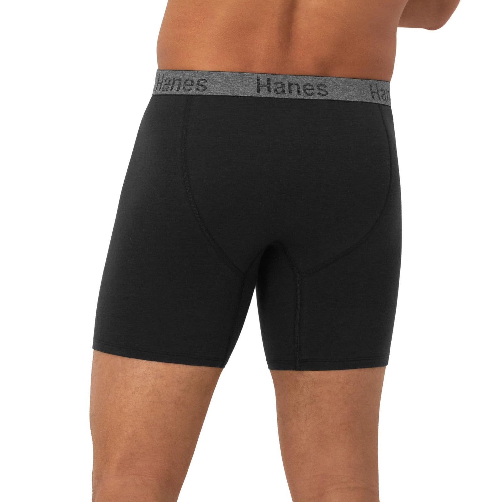 Hanes Men's 3-Pack Comfort Flex Boxer Briefs, Large, Blue/Black
