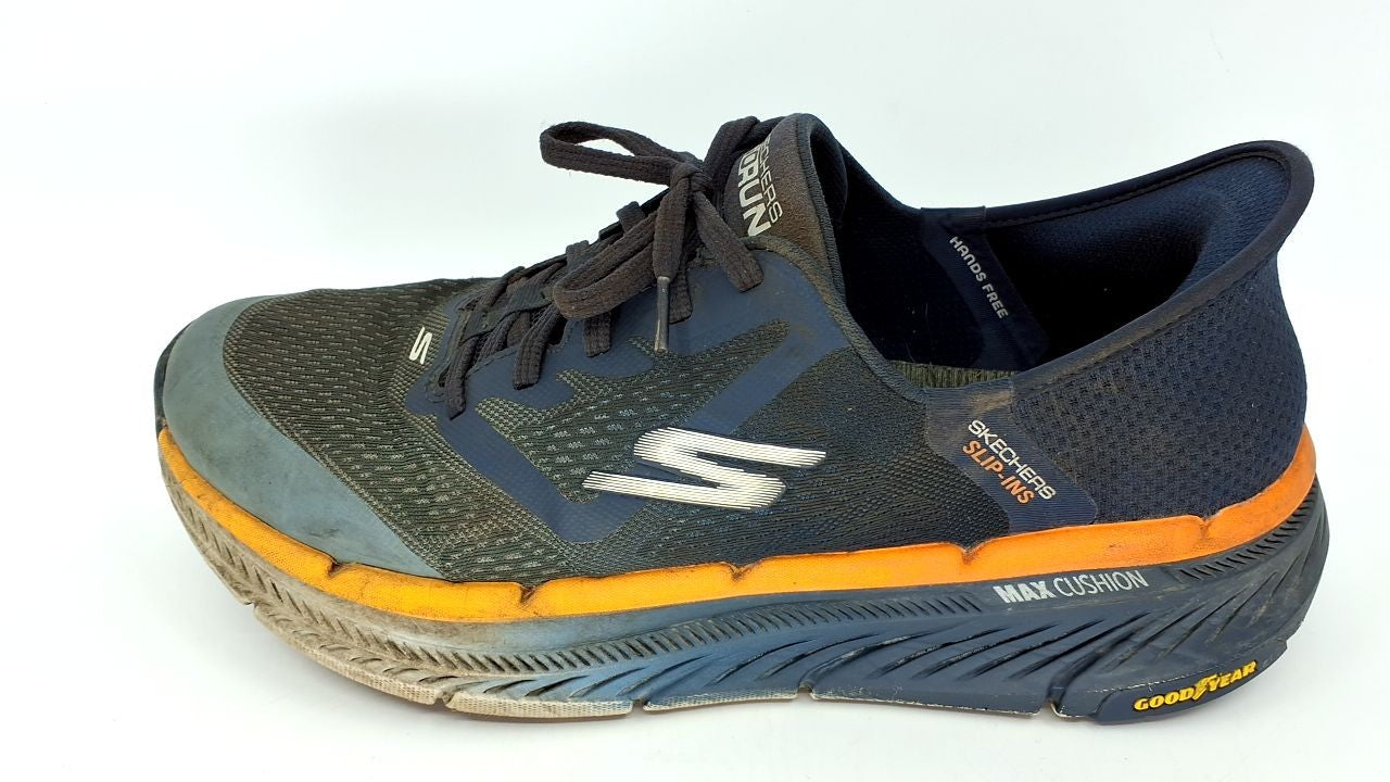 Skechers Max Cushioning Premier 2.0 Slip-Ins Sneaker Navy/Orange 11.5