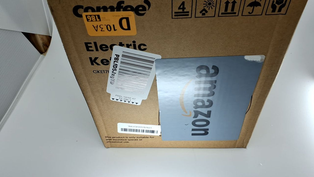 COMFEE' 1.7L Electric Kettle, Fast Boil, Glass, Auto Shut-Off, BPA Free