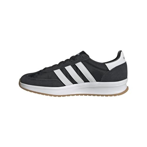 adidas Men's Run 72 Sneaker, Black/White/White, 10