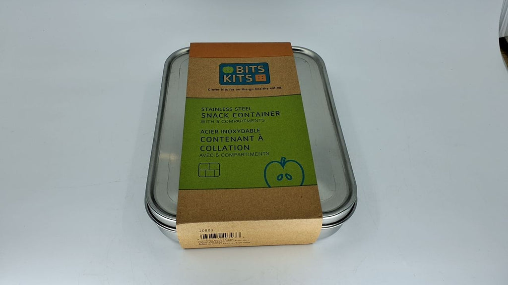 Stainless Steel Bento Box 5 Compartments for Kids & Adults