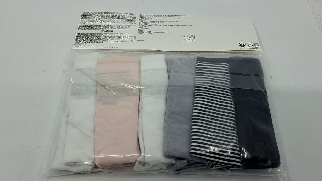 Women's Cotton Bikini Briefs, Pack of 6, Basic Colors, X-Small