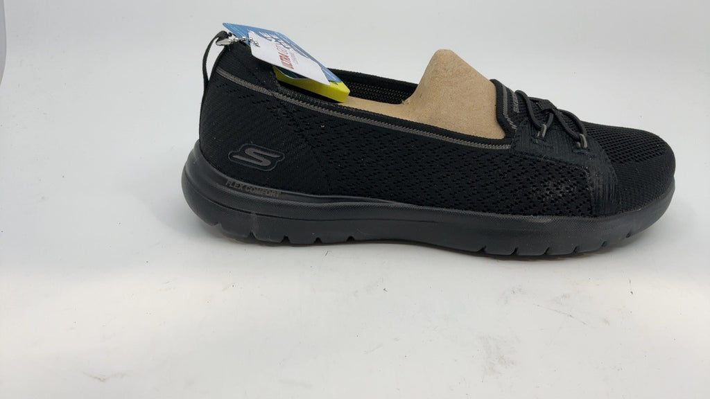 Skechers Women's On-The-Go Flex - Logan Skimmer, Black/Black, 8