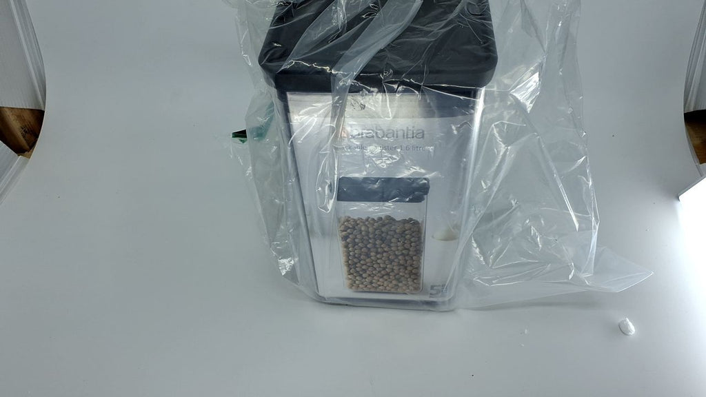 Brabantia Tasty+ Stackable Food Storage Canister 1.7qt Dark Gray Plastic