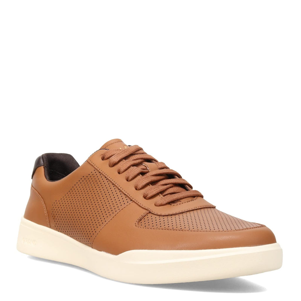Cole Haan mens Grand Crosscourt Modern Perforated Sneaker, Tan Leather, 10.5W