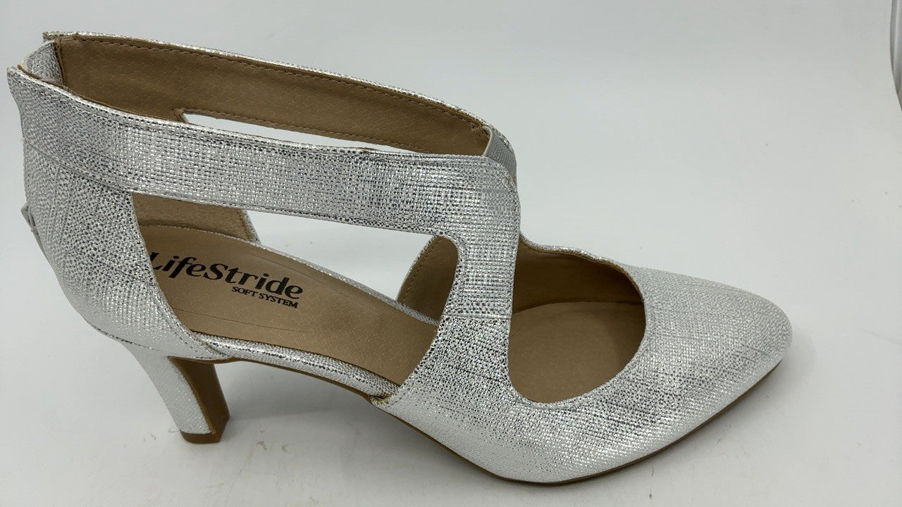 LifeStride Women's Giovanna 2 Pump Silver 9 W