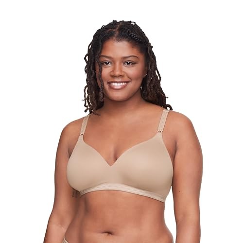 Cloud 9 Super Soft Wireless Comfort Bra 1269, 36C, Toasted Almond