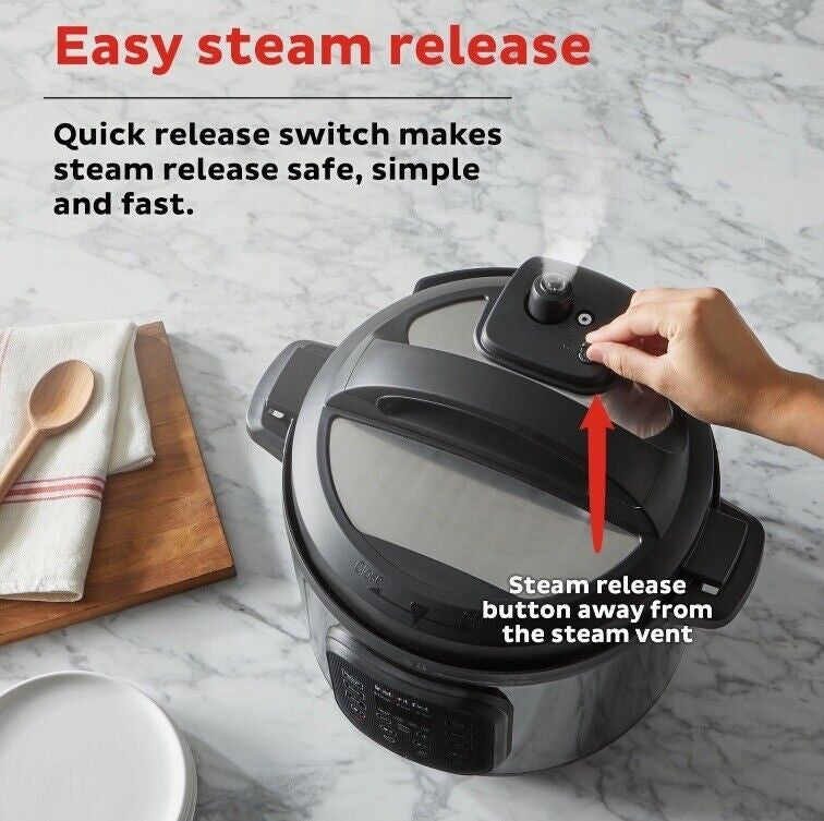 Instant Pot 6Qt RIO Chef Series 7-in-1 Multi-Cooker, Pressure Cooker, Black