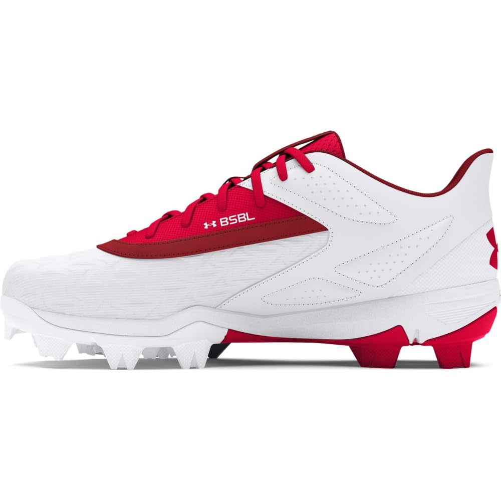 Under Armour Boys' Leadoff Low RM JR 3.0, (600) Red/White/Red, 4.5, US
