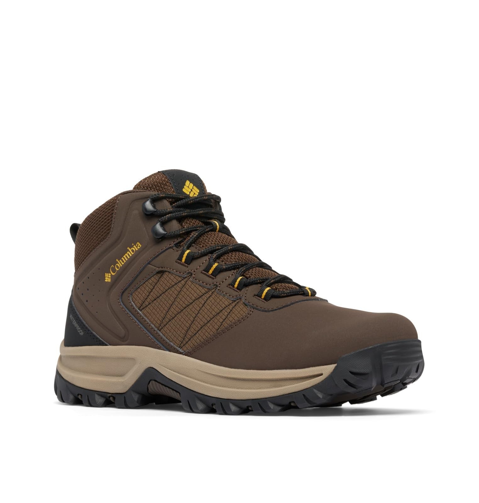 Columbia 14W Mens Transverse Hiking Boot Waterproof Cordovan/Golden Yellow