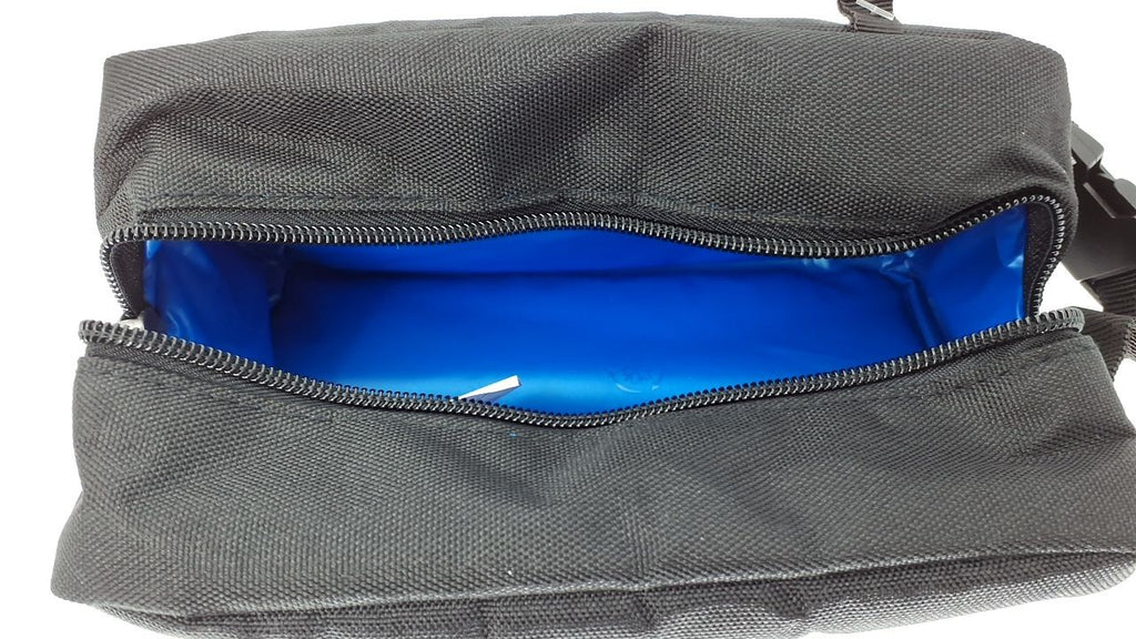 PackIt Freezable Snack Box, Black, Zip Closure, Perfect for Fresh Snacks