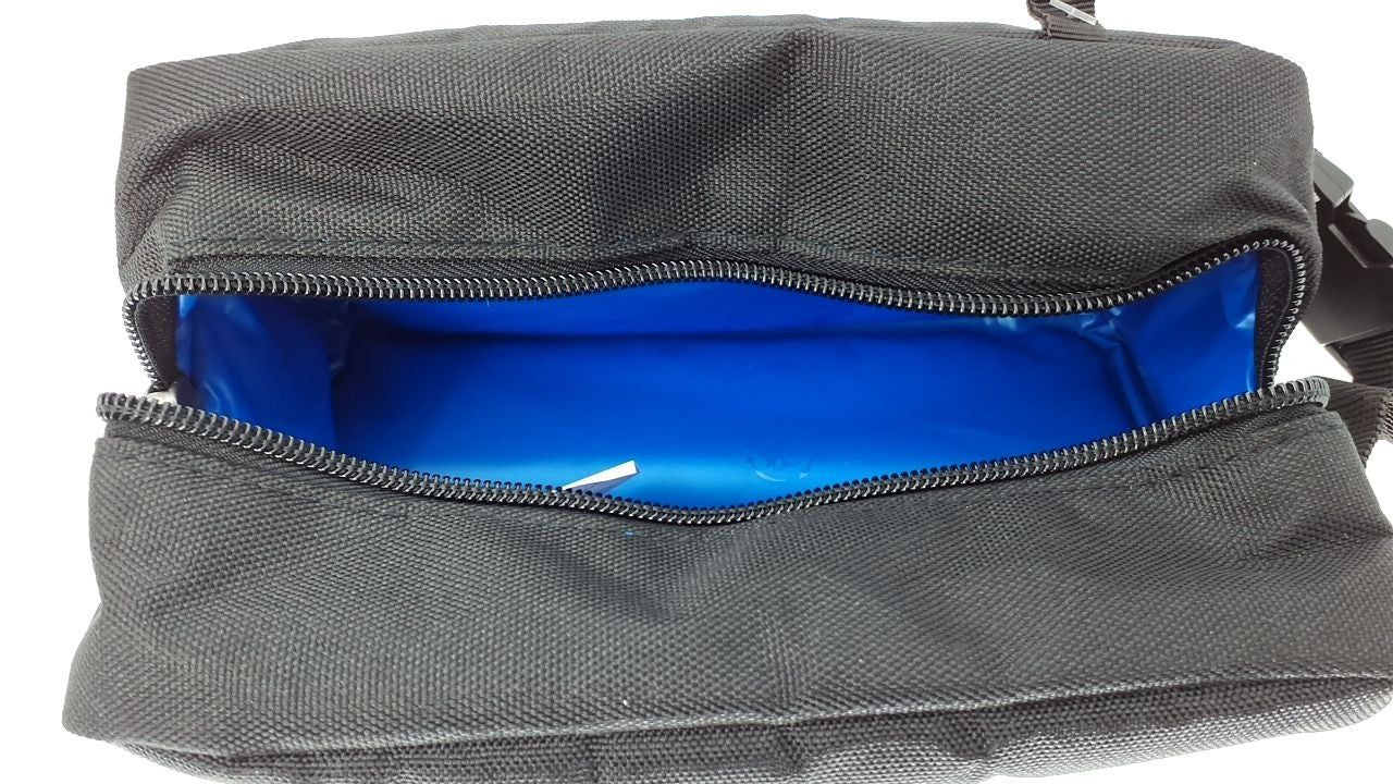 PackIt Freezable Snack Box, Black, Zip Closure, Perfect for Fresh Snacks