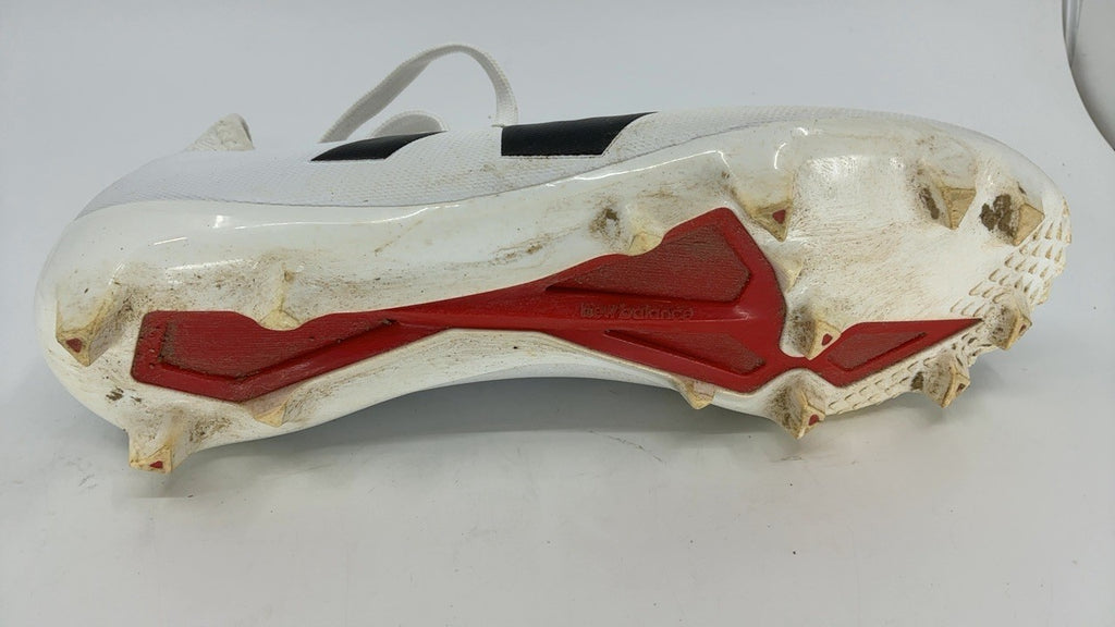 New Balance Furon Dispatch FG V7+ Soccer Shoes, 6M/7.5W, White/Black/True Red