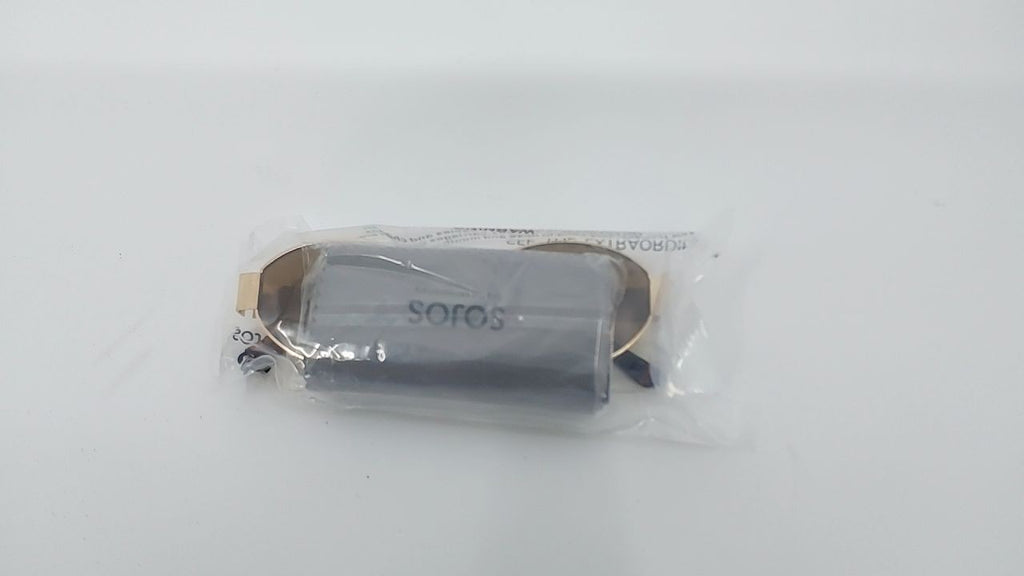 SOJOS Retro Oval Sunglasses Women UV400 Protection Gold/Brown