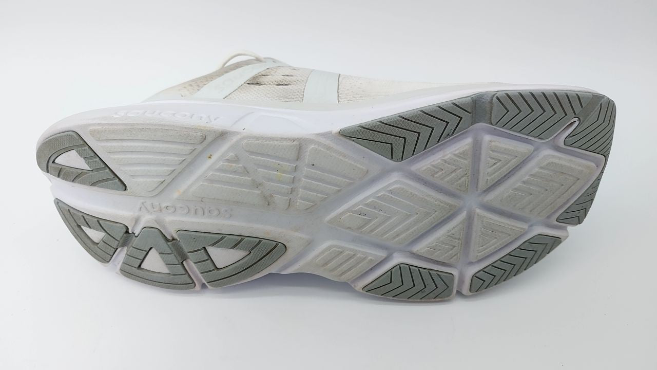 Saucony Men's Guide 18 Sneaker, Ivory, 10.5