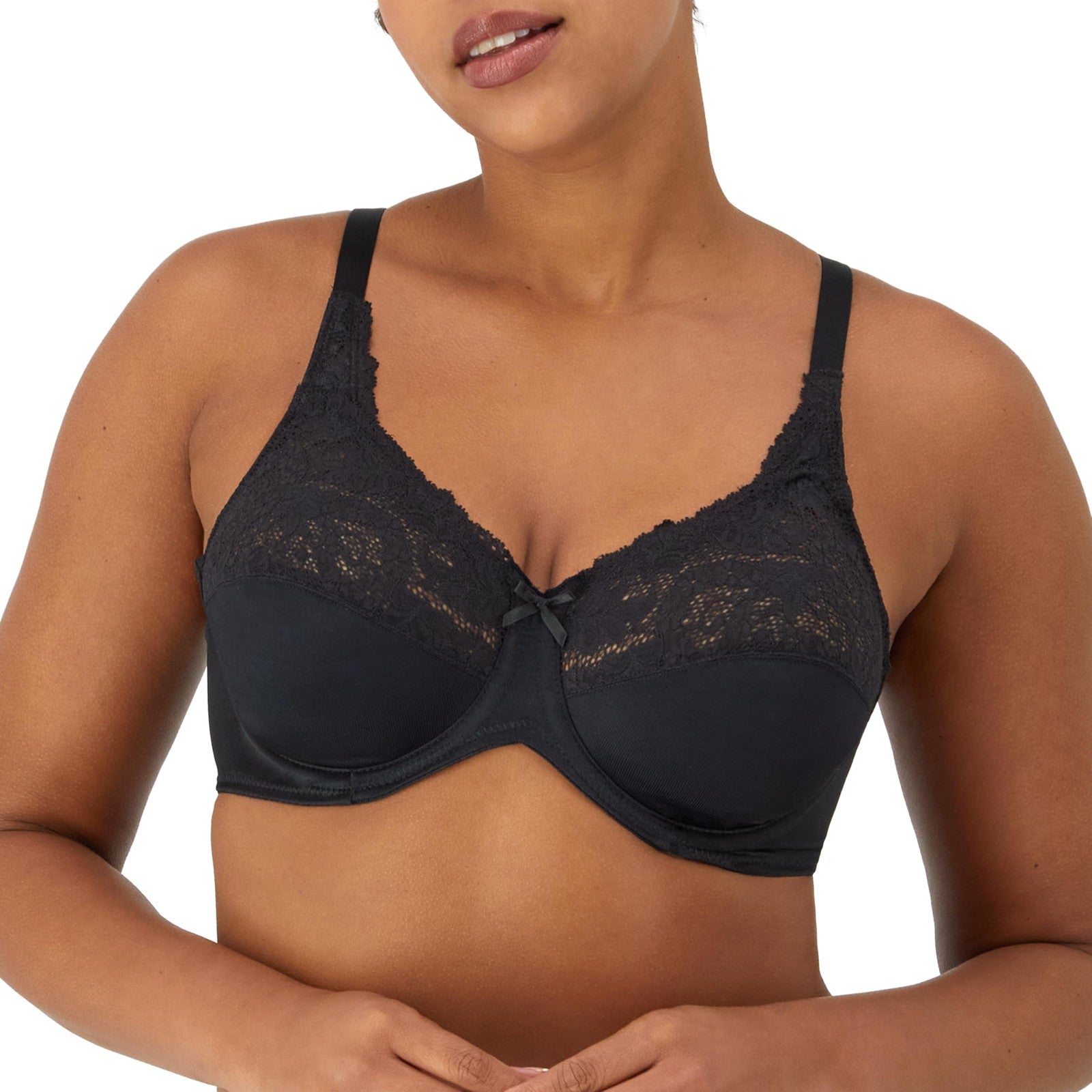 Maidenform womens Microfiber minimizer bras, Black, 40D US