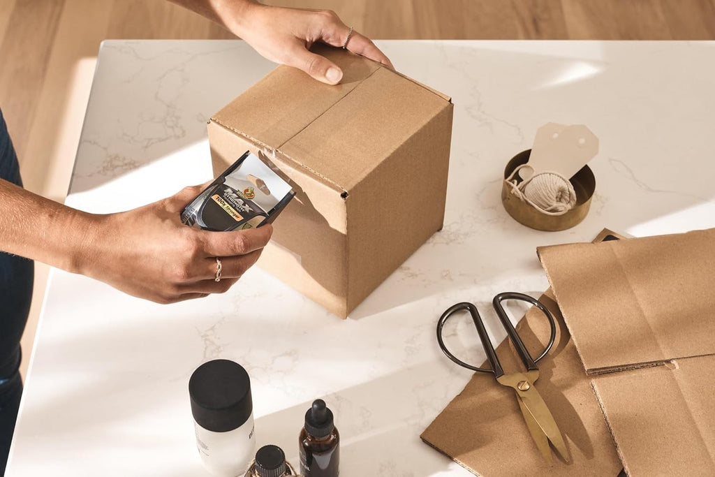 Duck Max Strength Clear Packing Tape 6 Rolls 1.88in x 22yds w/ Dispensers