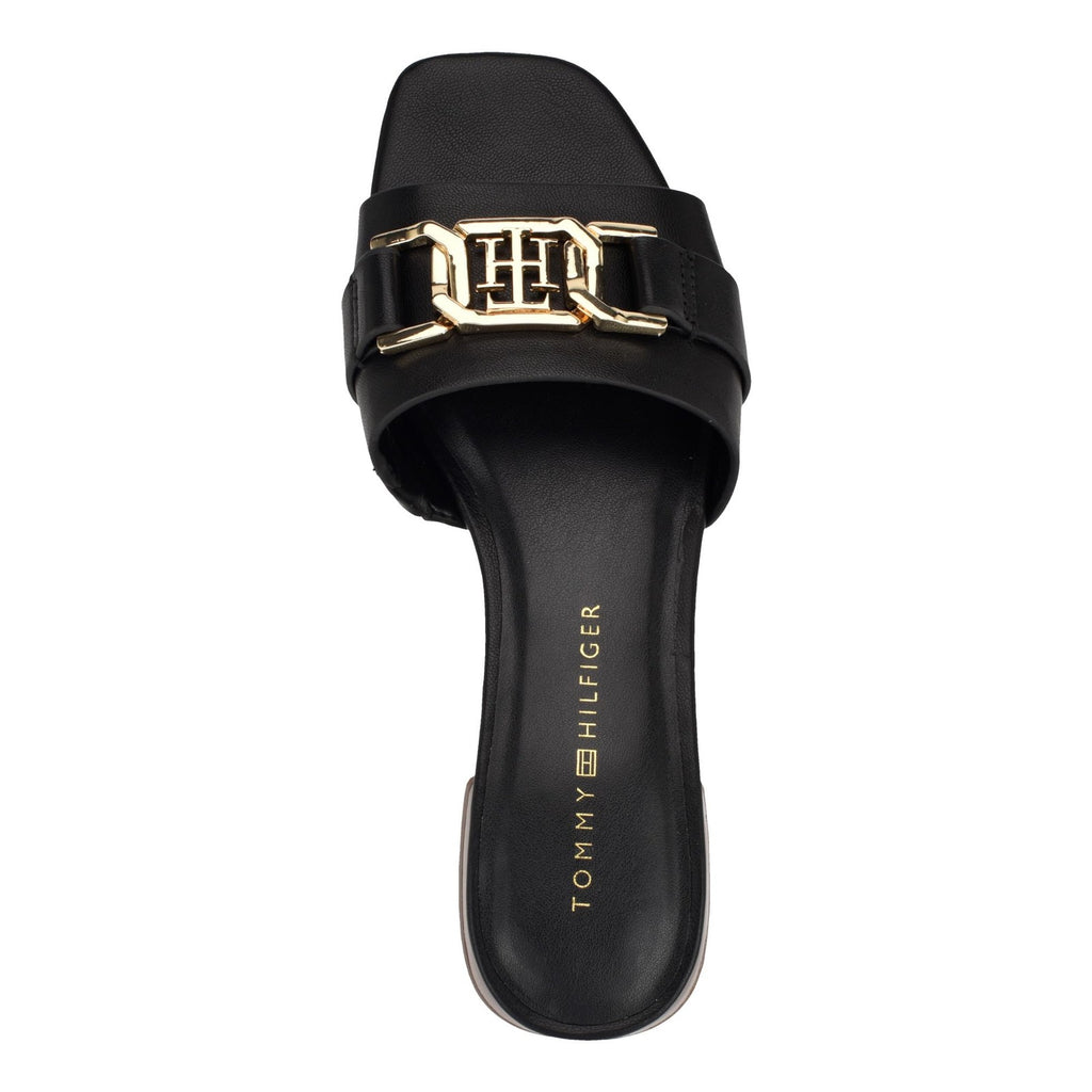Tommy Hilfiger Women's Meliei Heeled Sandal, Black 001, 7.5