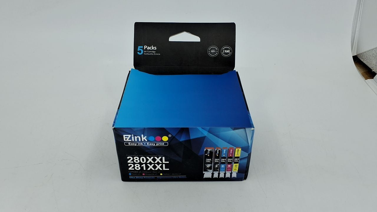 E-Z Ink 5 Pack Compatible Ink Cartridges for Canon PGI-280XXL CLI-281XXL