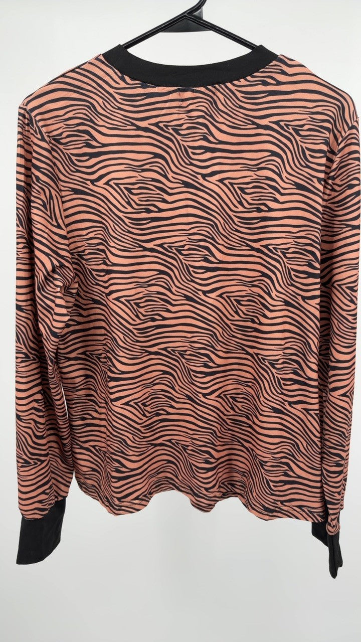 Zebra Print Top and Pants Set
