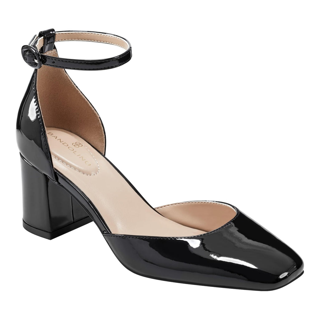 Bandolino Women's Letsadd Pump, Black Patent, 9