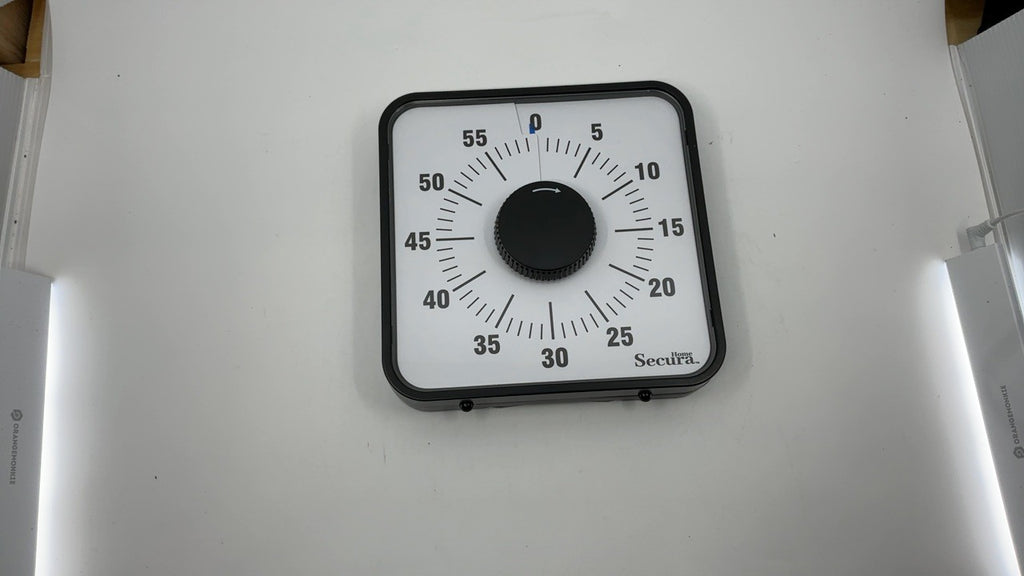 Oversize 7.5 In Countdown Timer, Visual Timer for Kids & Adults, Navy Blue