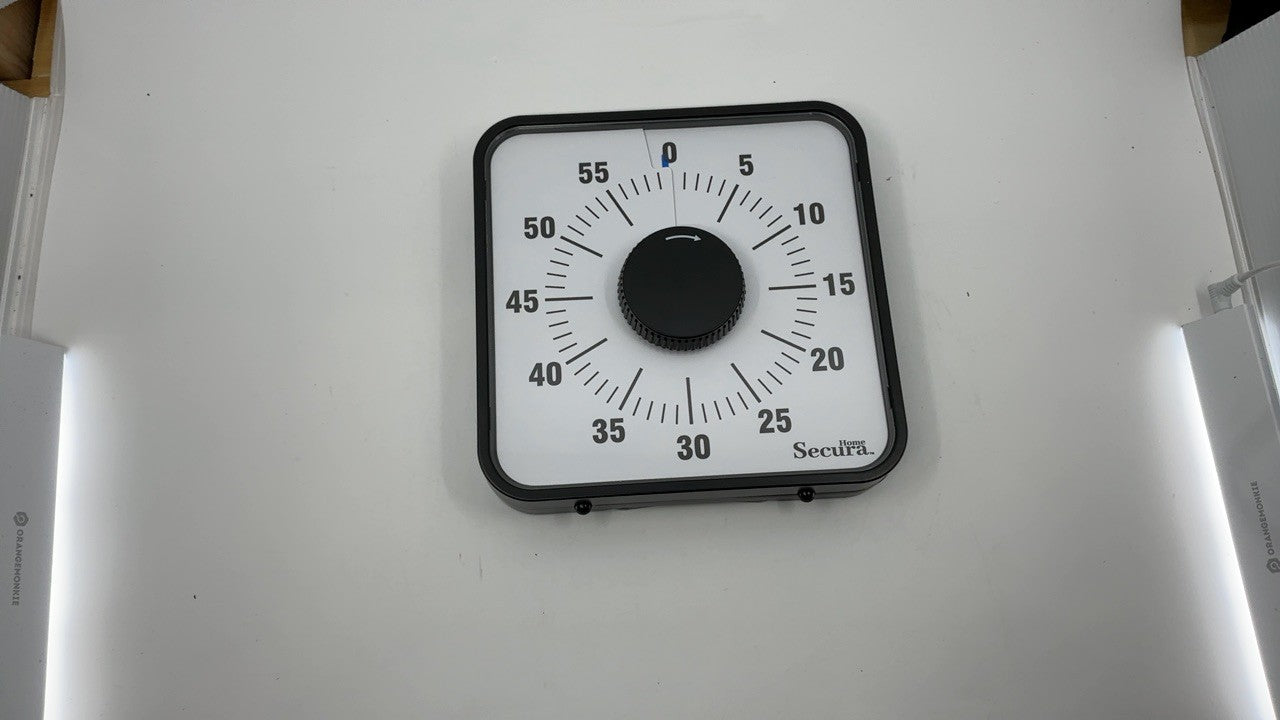 Oversize 7.5 In Countdown Timer, Visual Timer for Kids & Adults, Navy Blue