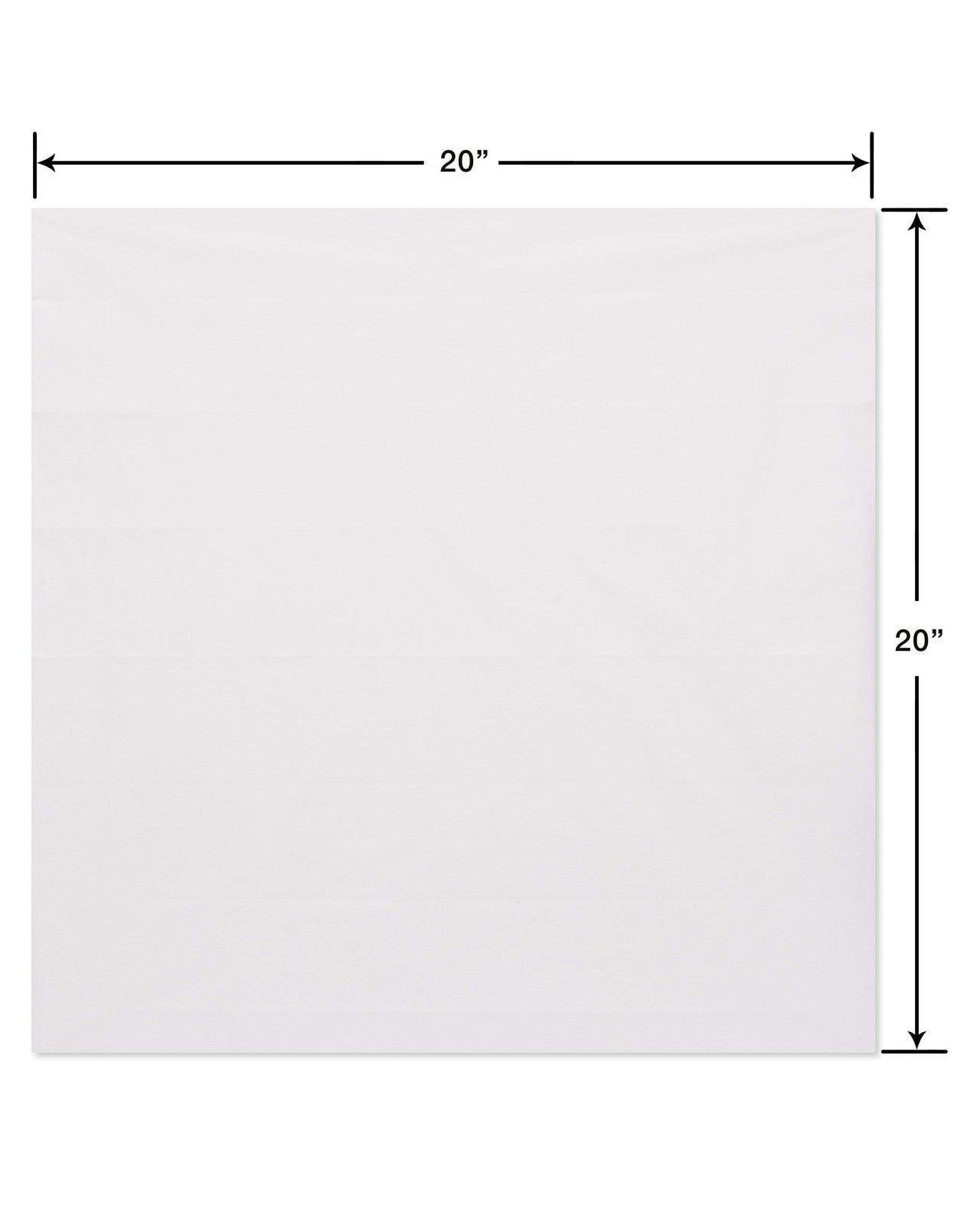 200 Sheets White Craft Tissue Paper 20x20 in for Birthdays & Events