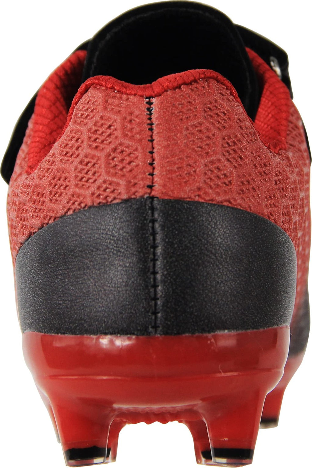 BomKinta Kid's FG Soccer Cleats Athletic Outdoor Black Red Size 3M US Little Kid