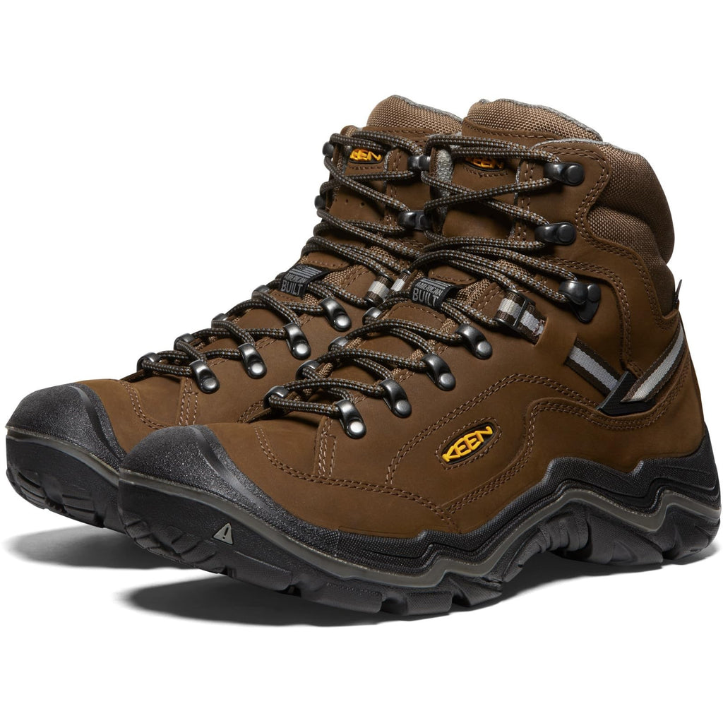 KEEN Men's Durand 2 Mid Height Waterproof Hiking Boots, Cascade Brown, 13