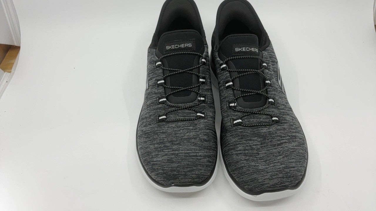 Skechers Women's Summits Sneakers, Hands-Free, Size 8, Vegan, Black White