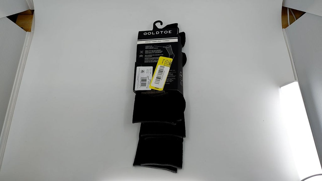 GOLDTOE Edition Mens Dress Rib Crew Socks, 3-Pack