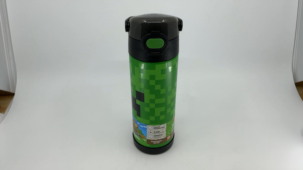 16oz Vacuum Insulated FUNtainer Bottle, Stainless Steel, Minecraft