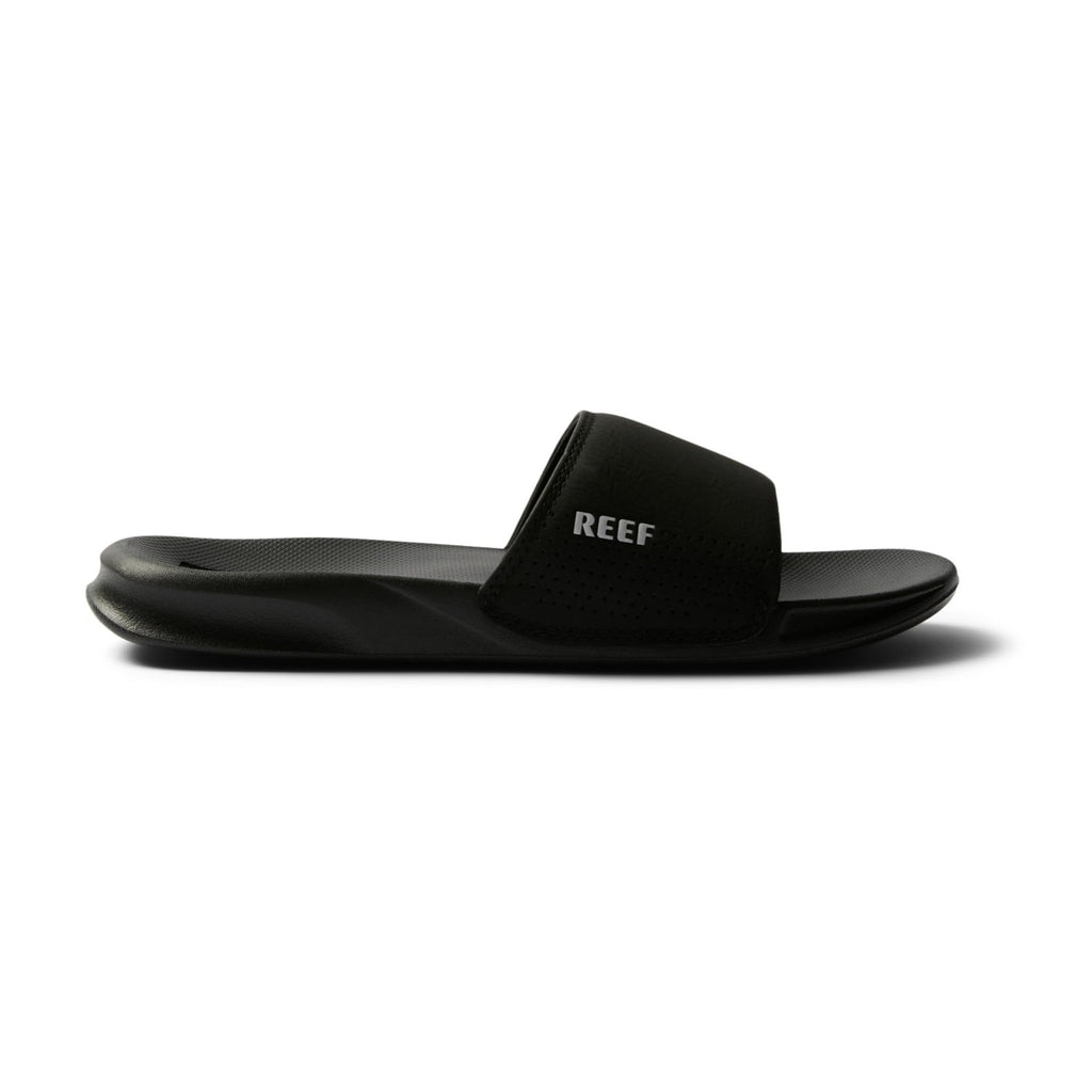 Reef One Slide Mens Sandal, Lightweight & Water Friendly, Black, 8