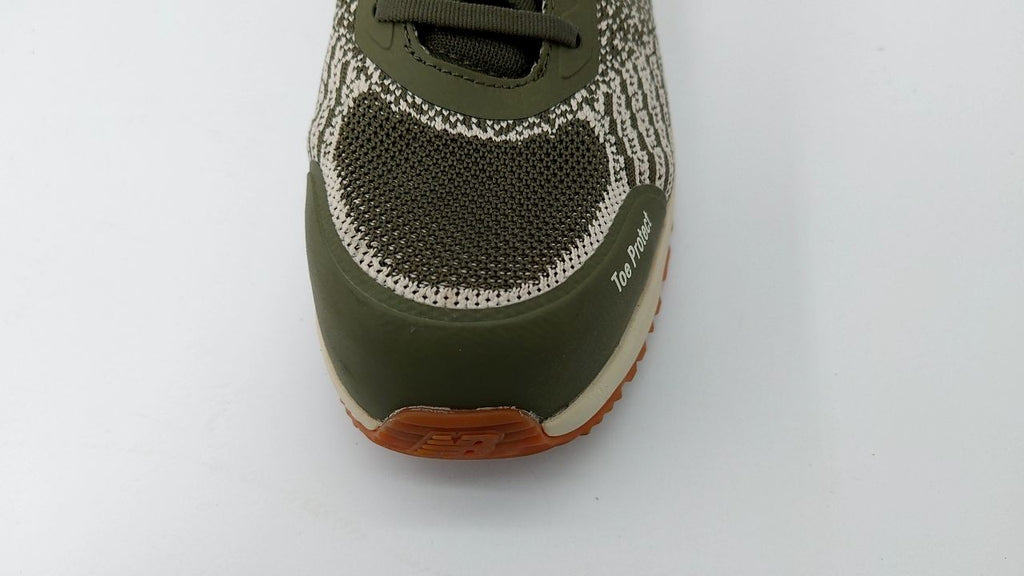 New Balance Men's Composite Toe Speedware Industrial Boot, Olive/White, 8