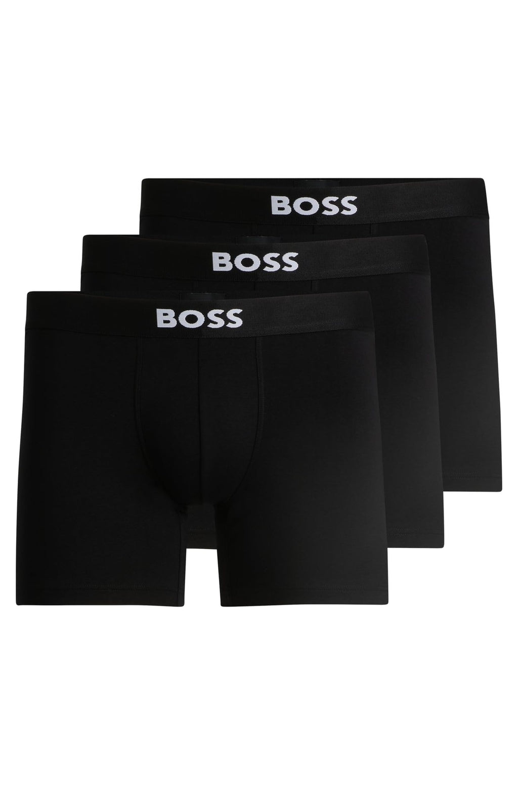 BOSS, 3-Pack Logo Icon Boxer Brief, black carbon, XXL