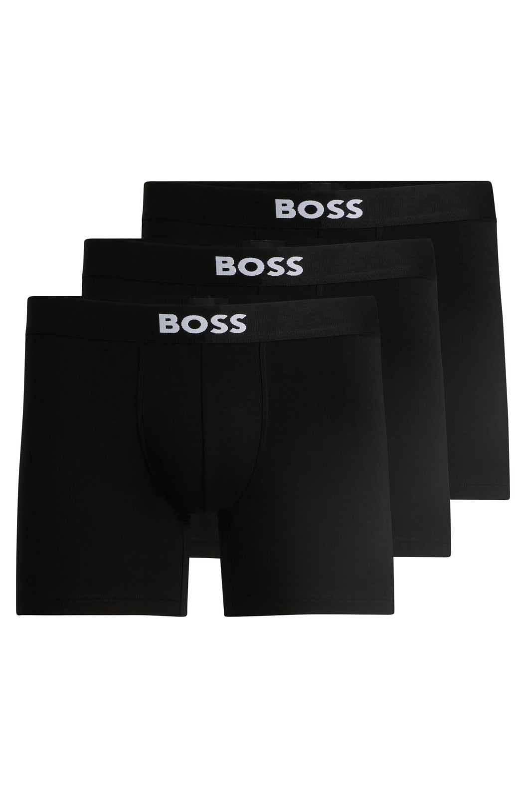 BOSS, 3-Pack Logo Icon Boxer Brief, black carbon, XXL
