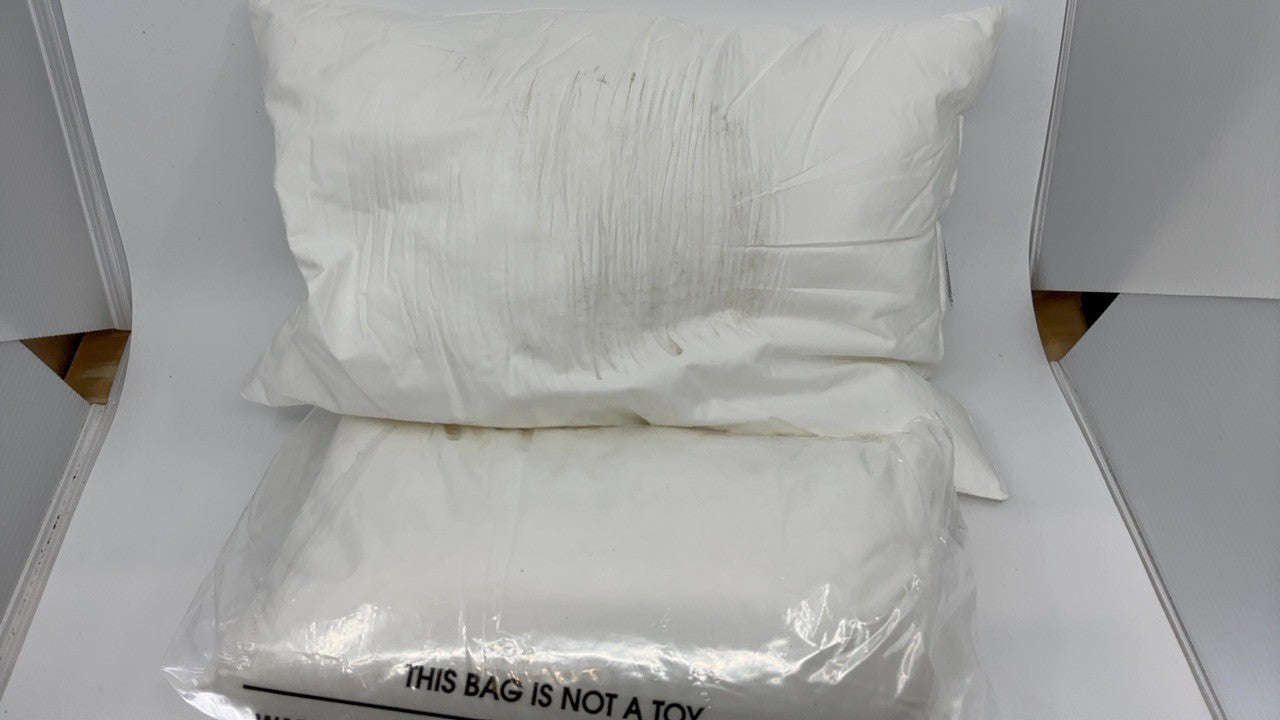 Toddler Pillow 13x18, Soft Cotton, White, Ideal for Travel & Naptime