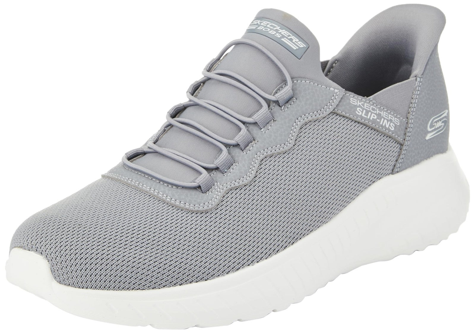 Skechers Men's Hands Free Slip-ins Bobs Squad Chaos - Daily Hype, Grey, 12