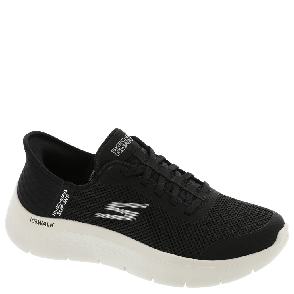 Go Walk Flex Hands Free Slip-Ins, Women's 8.5 W, Black/White Sneakers
