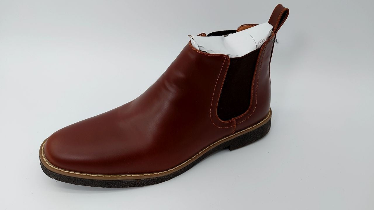 Deer Stags Men's Rockland Dress Comfort Chelsea Boot/Redwood/Dark Brown/ 11