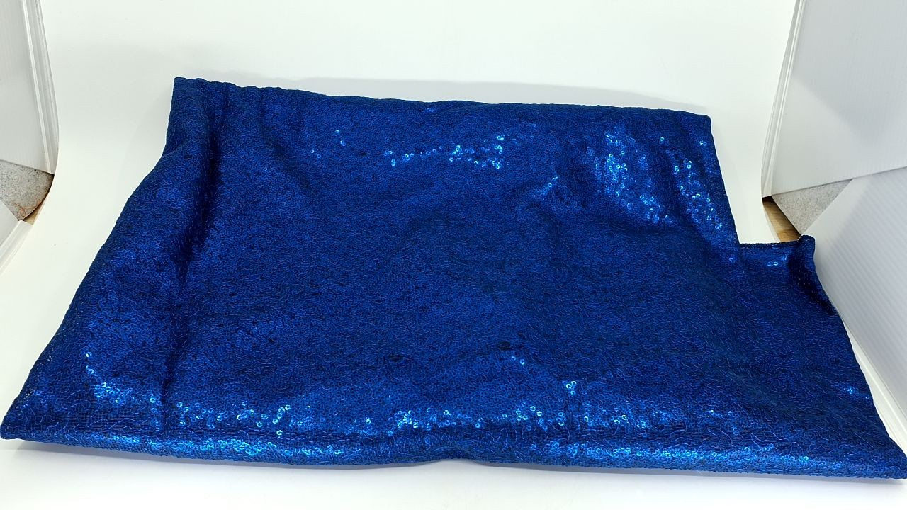 Royal Blue Glitter Table Cloth 60x102 Inch for Events & Celebrations