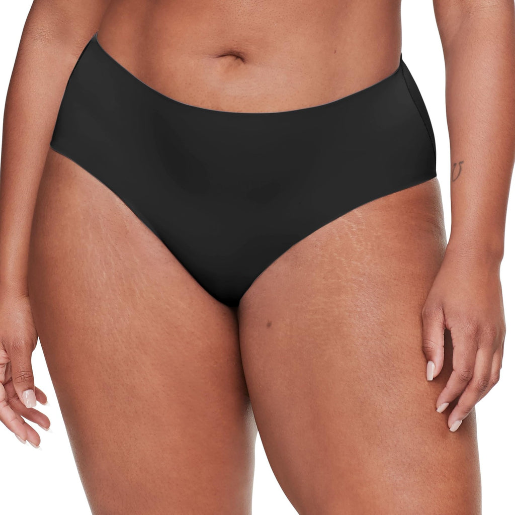 Warner's Smooth It Over Front-Smoothing High Waist Hi-Cut RT9021P Black