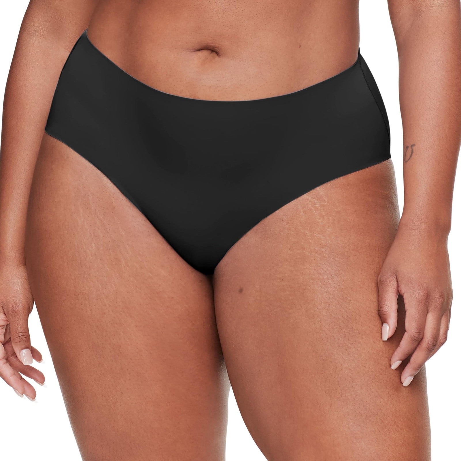 Warner's Smooth It Over Front-Smoothing High Waist Hi-Cut RT9021P Black