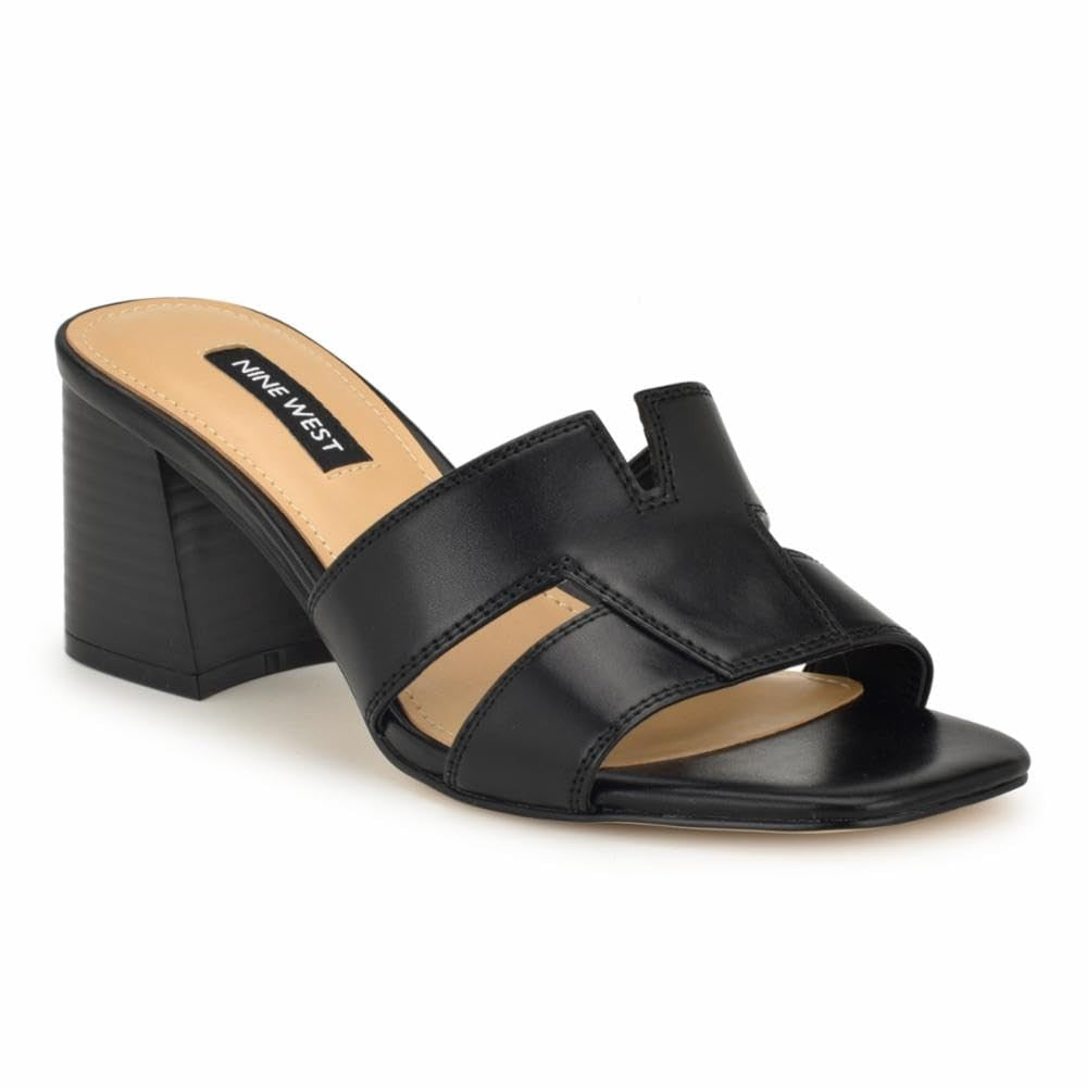 Nine West Women's Griselda3 Heeled Sandal, Black 001, 7.5