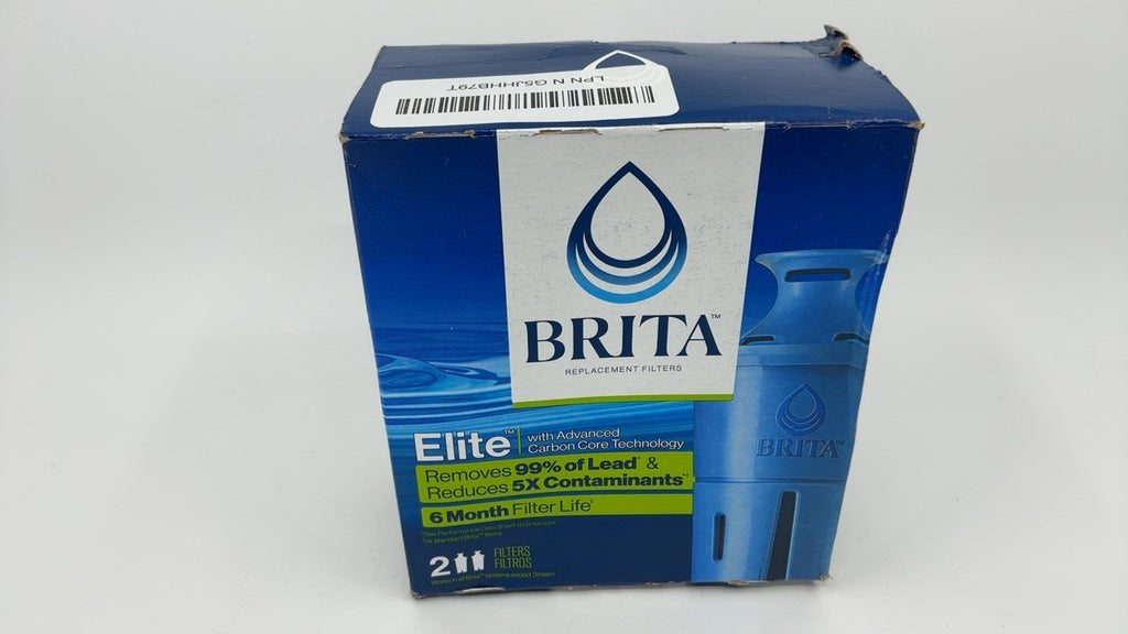 Brita 2 Count Elite Water Filters, NSF Certified, Blue, Reduces Contaminants